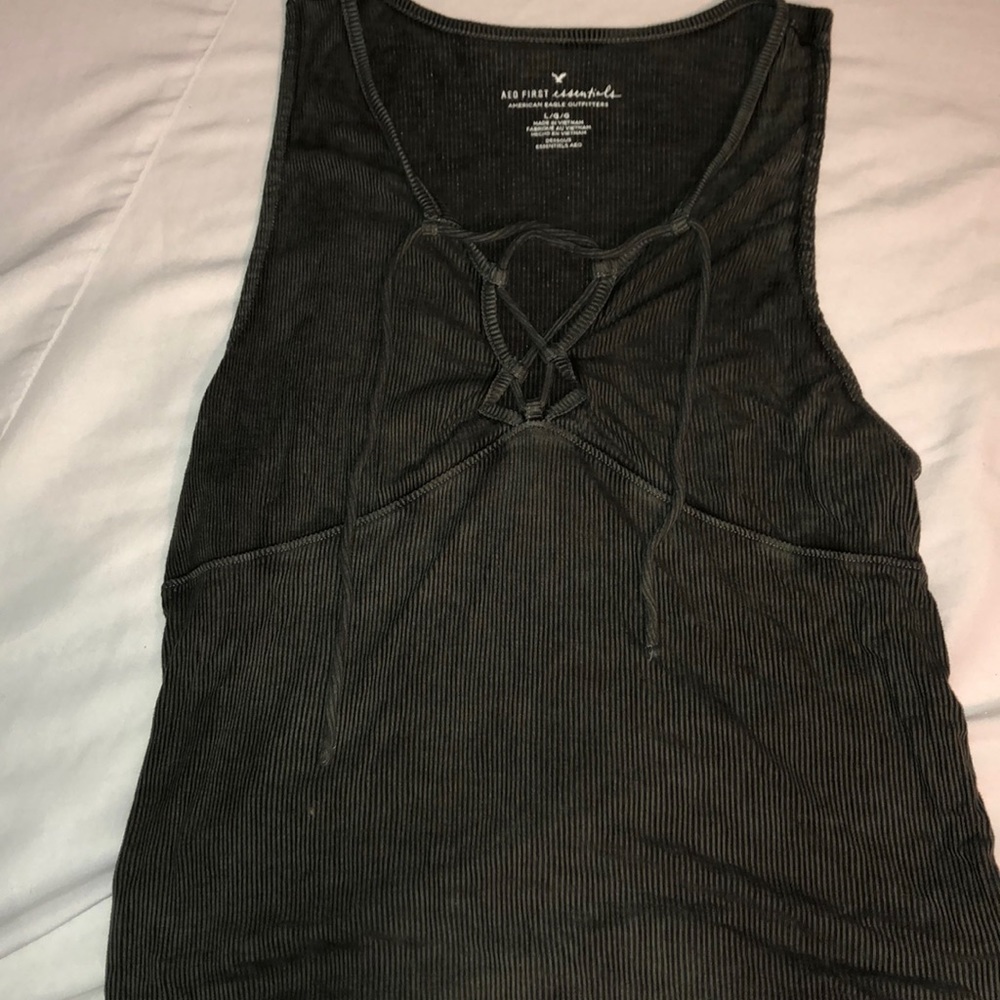 American Eagle Lace Up Tank Top